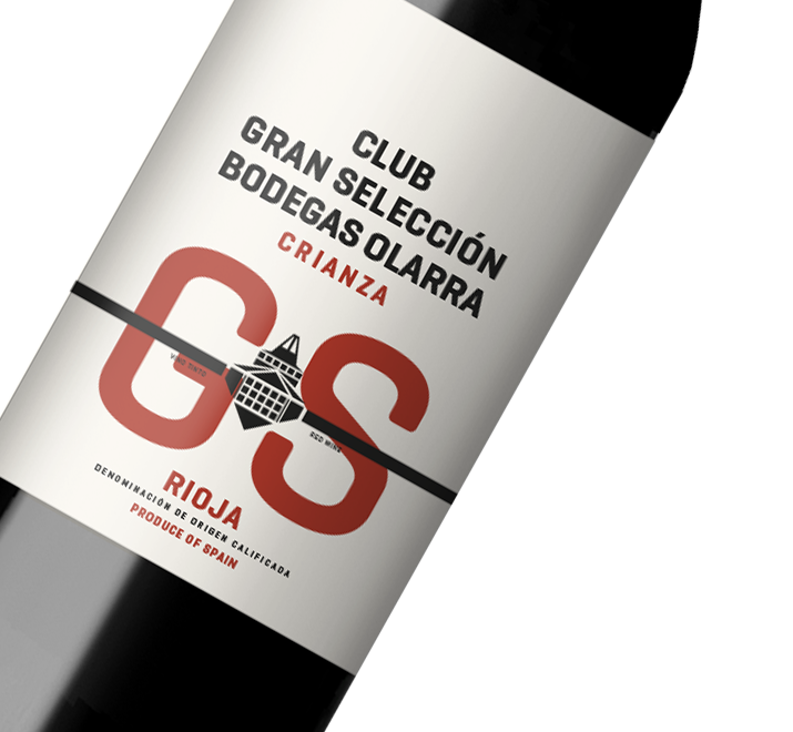 Etiqueta Club Gran Selección Bodegas Olarra Crianza