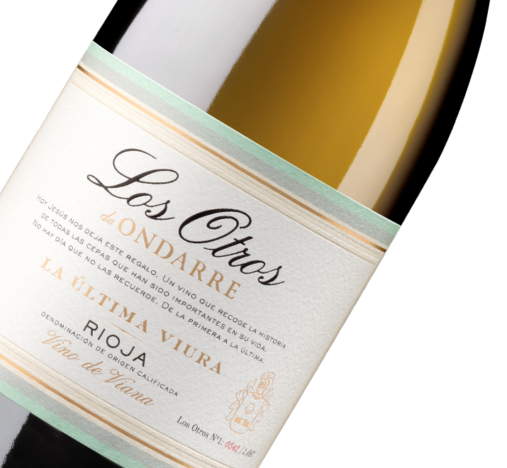Etiqueta de La Última Viura, vino Rioja de Bodegas Ondarre.