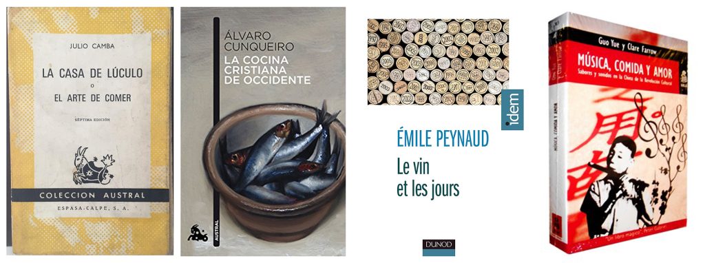 Libros de vino y gastronomía